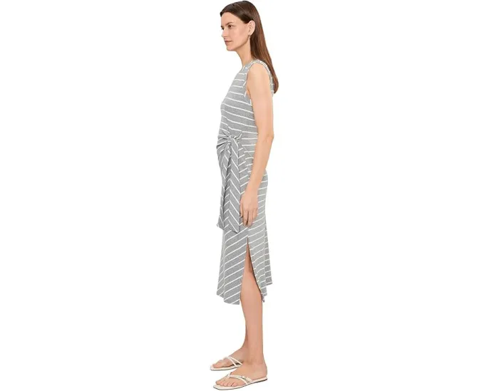 Side Tie Midi Tank Dress