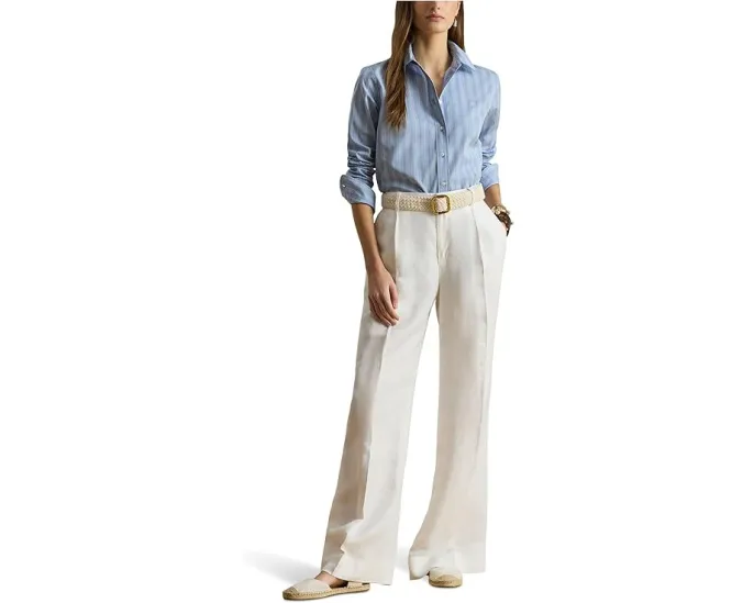 Рубашка Lauren Ralph Lauren Petite классического кроя в полоску