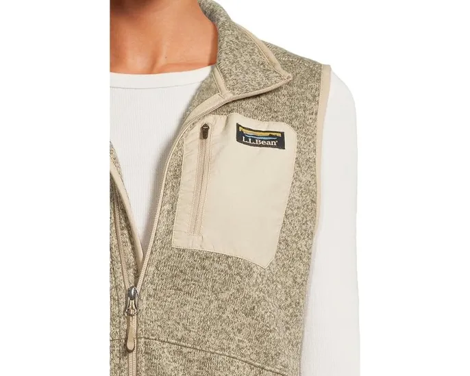 Длинный жилет L.L.Bean Bean's Sweater Fleece с карманами на молнии