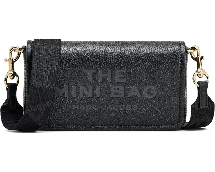 Мини-сумка The Leather Mini Bag из кожи с регулируемым ремнем Marc Jacobs