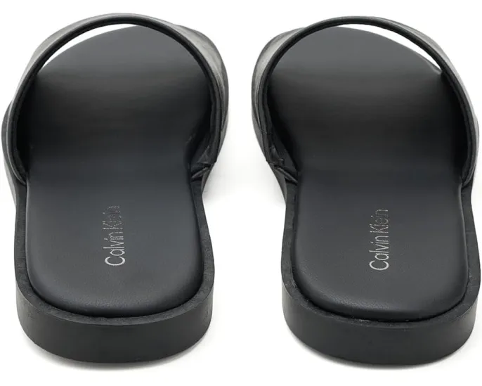 Сланцы Calvin Klein Edenn с логотипом CK и круглым открытым носком