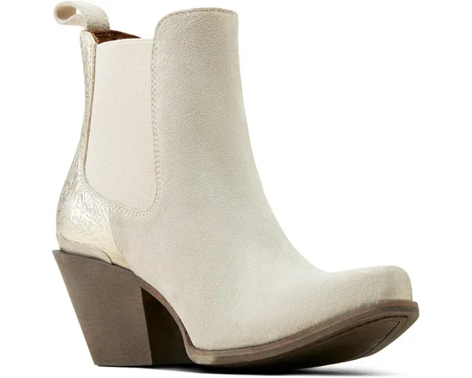 Ariat Bradley Western ботинки белые замшевые с удобной посадкой