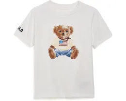 Футболка Polo Ralph Lauren для малышей из хлопка с принтом медвежонка Polo