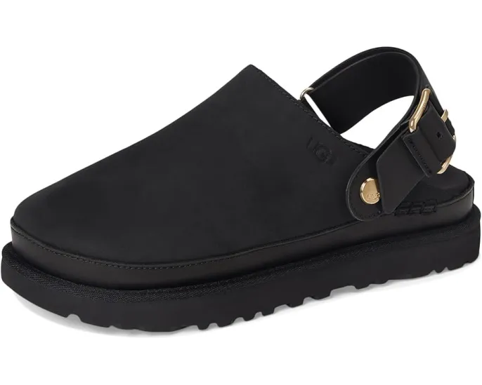 UGG Goldenstar Villa Clogs из нубука с регулируемым задним ремешком