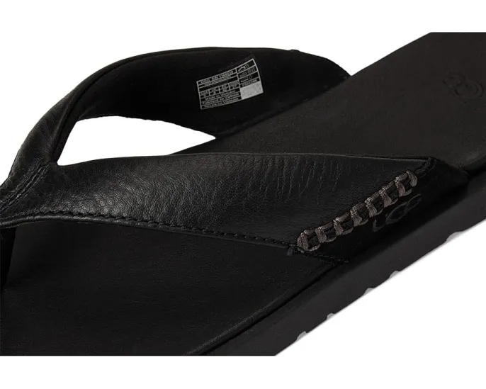 Сланцы UGG Seaside II Flip с ремешками из натуральной кожи и стелькой ЭВА