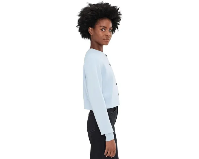 Укороченный кардиган Madewell с регланными рукавами из мериносовой шерсти