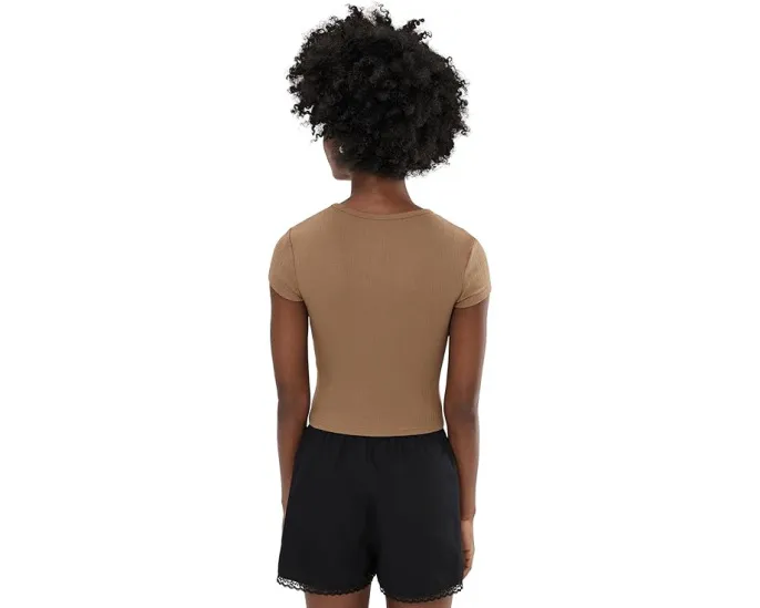 Облегающая футболка Free People Wait A Minute Baby Tee