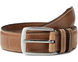 Ремень Allen Edmonds Yukon из кожи с пряжкой серебристого тона