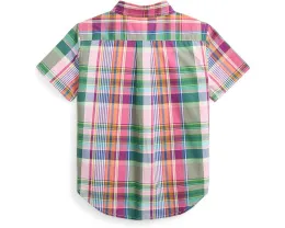 Рубашка из хлопкового поплина в клетку Polo Ralph Lauren Kids для малышей
