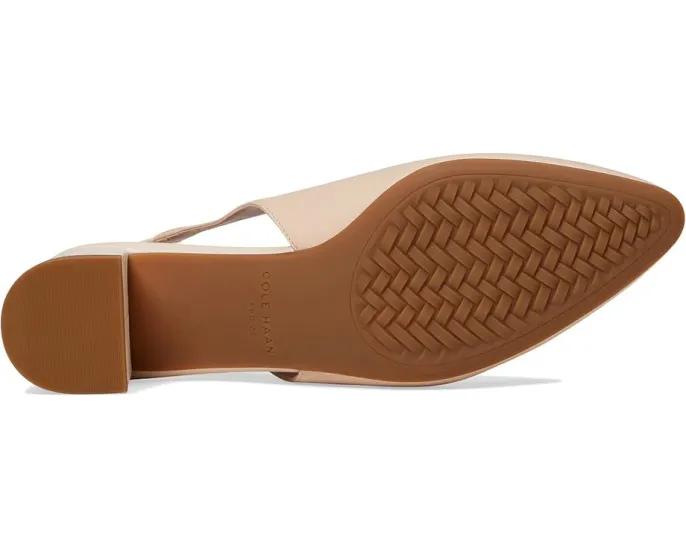 Лодочки The Go-To Slingback Pump 45 мм на устойчивом каблуке с леопардовым принтом от Cole Haan