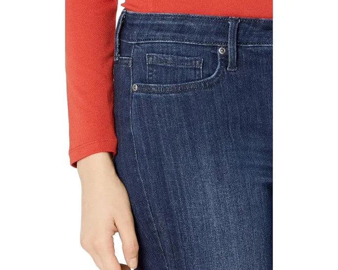 Джинсы NYDJ Sheri Slim в цвете Underground с завышенной талией и прямым кроем