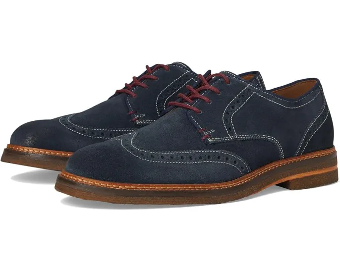 Johnston & Murphy Calder Wingtip с контрастной окантовкой и подошвой из крепа