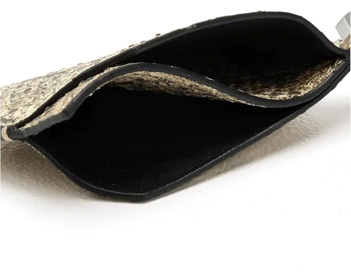 Кардхолдер AllSaints Hex Snake с карабином и тиснением под змею