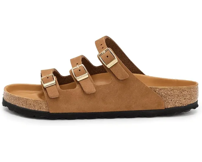 Сандалии Birkenstock Florida из нубука с пробковой стелькой