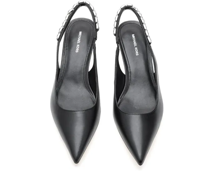MICHAEL Michael Kors туфли Marcia Kitten Sling Pumps с цепочкой на шпильке