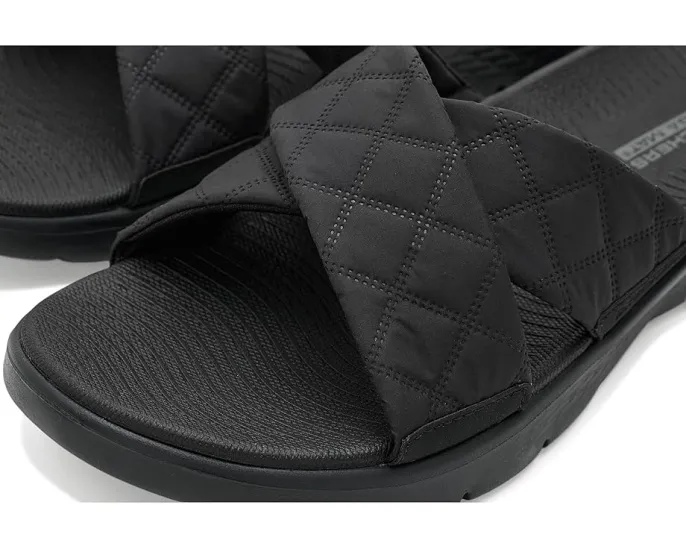 Сандалии SKECHERS Cozy Fit GO Walk Flex Gracie с утеплением и стежкой