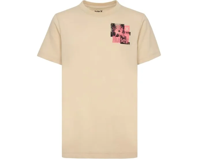 Hurley Kids футболка Blocks Graphic с принтом на груди и спине