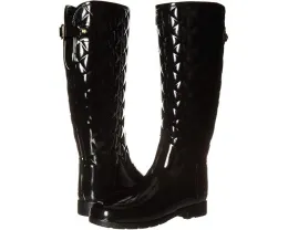 Высокие резиновые сапоги Hunter Refined Gloss Quilt Tall с глянцевым покрытием