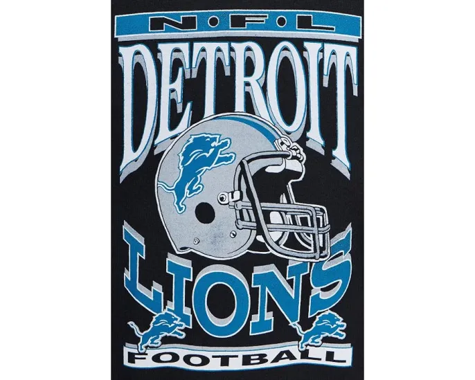 Толстовка NFL Detroit Lions Helmet Flea Market Crew от Junk Food Clothing
