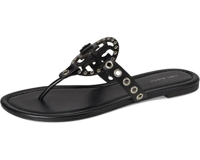 Босоножки Tory Burch Miller Eyelet с металлическими люверсами и логотипом