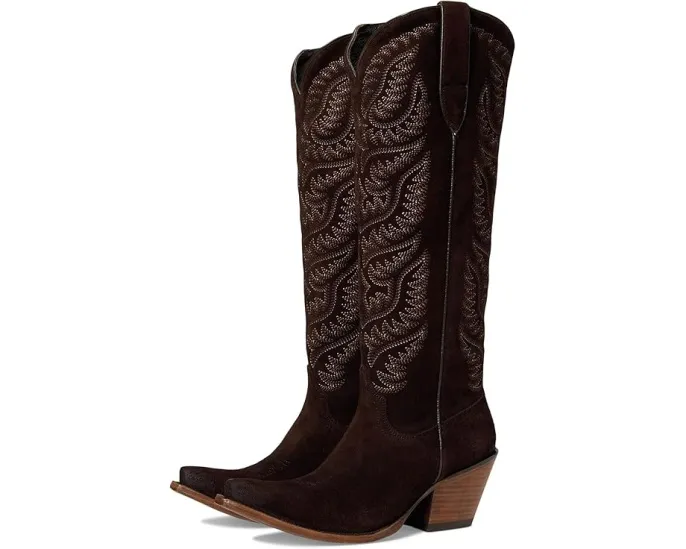 Ariat Laramie ботинки из замши French Roast с квадратным носком