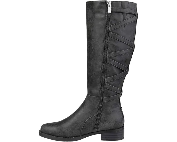 Ботинки Journee Collection Carly с зигзагообразной шнуровкой и низким каблуком