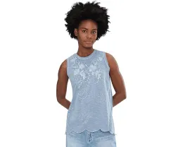 Топ Nell с вышивкой и фигурным подолом от Karyn Seo