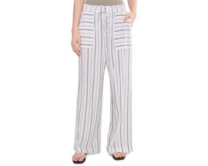 Широкие брюки Splendid Stella с отделкой из льна и эластичным поясом