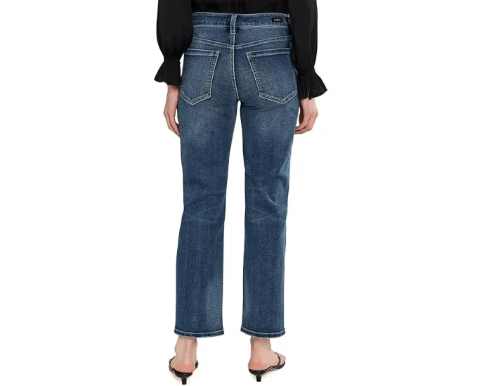 Джинсы Petite Mid-rise Kennedy Straight Leg от Liverpool Los Angeles 28 дюймов