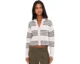 Кардиган Alexandra Stripe Cardigan в полоску с V-образным вырезом
