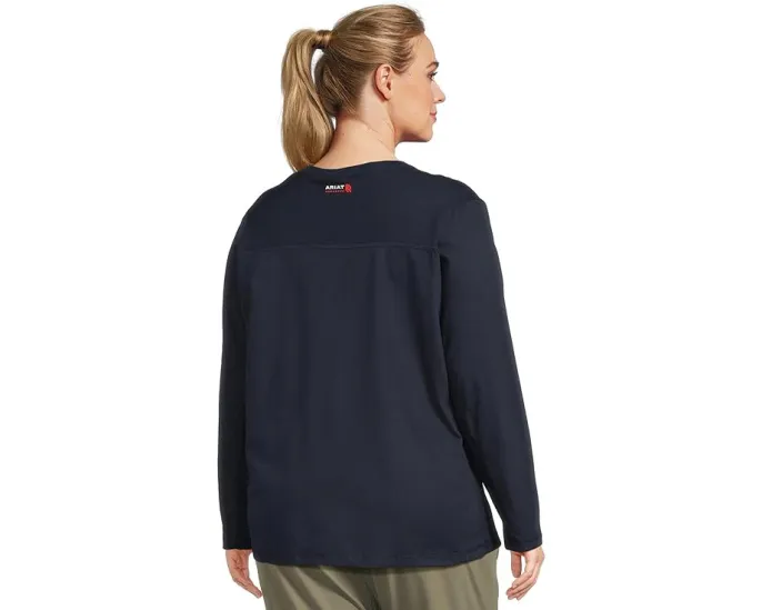 Футболка Ariat Plus Size FR AC Crew с V-образным вырезом и резинкой
