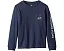 Футболка Vineyard Vines Kids Long Sleeve Vintage Whale с длинным рукавом и принтом