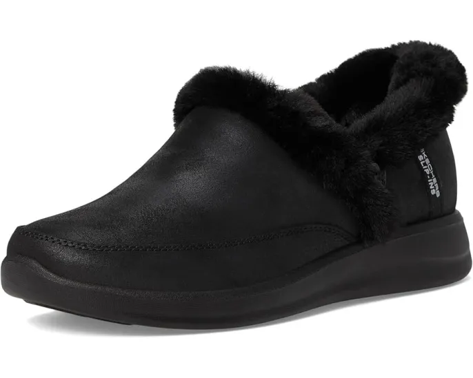 Тапочки Skechers Cozy Escape Hands Free Slip-Ins с искусственным мехом и памятью формы