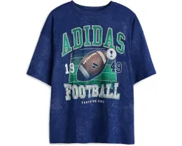 Детская футболка Adidas AOP Football Wash в спортивном стиле