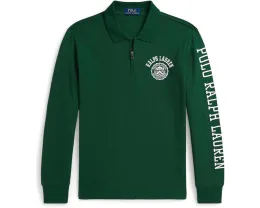 Поло Polo Ralph Lauren Kids из хлопковой сетки с логотипом для детей старшего возраста