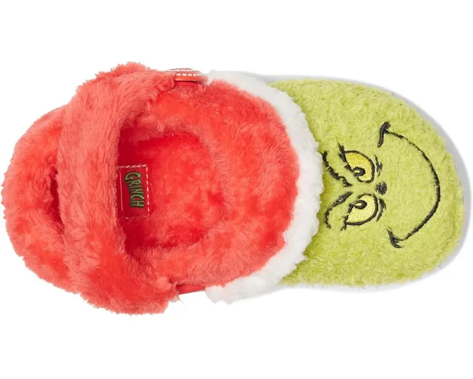 Утепленные кроксы The Grinch Classic Lined Clog для детей с искусственным мехом