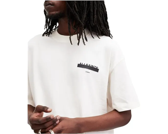 Футболка AllSaints Redact с коротким рукавом и объемным кроем