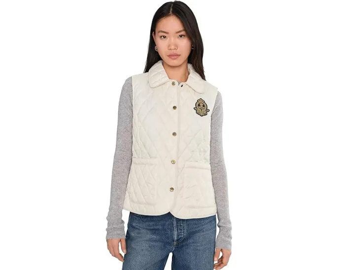 Жилет Lauren Ralph Lauren Crested с водоотталкивающим покрытием и нашивкой