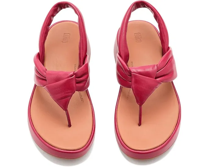Сандалии FitFlop F Mode Knot с узлом из мягкой кожи и задним ремешком