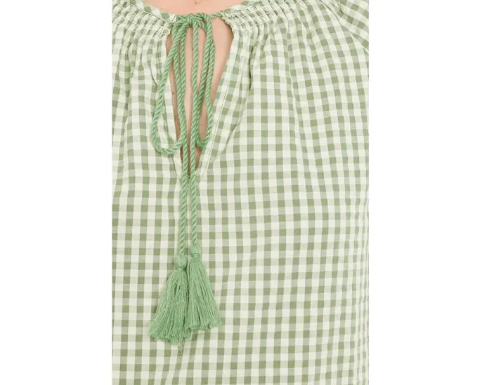 Блуза Vince Camuto с крестьянским рукавом и завязкой на шее