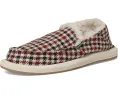 Лоферы Sanuk Donna Plaid Chill с клетчатым верхом и подкладкой из искусственного меха