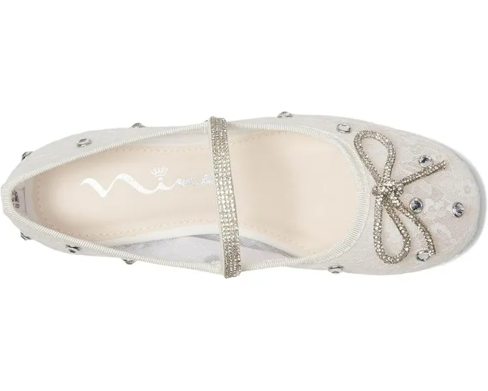 Детские балетки Leva в стиле Mary Jane с кристаллами Nina Kids