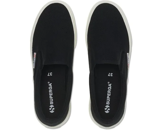 Superga 2740 платформенные слипоны из хлопкового канваса