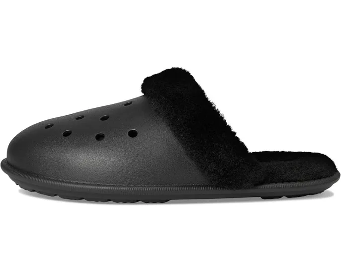 Домашние тапочки Crocs Classic Fuzz Scuff с искусственным мехом