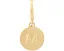 Подвеска Kate Spade New York Mini M с гравировкой из латуни