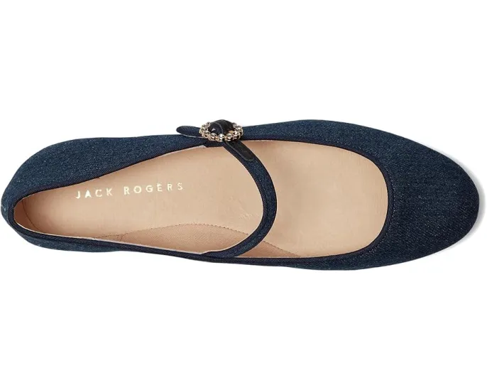 Балетки Mizzy Mary Jane из денима с ремешком на щиколотке от Jack Rogers