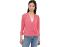 Кардиган NIC+ZOE Slub Knit с V-образным вырезом и рукавом 3/4