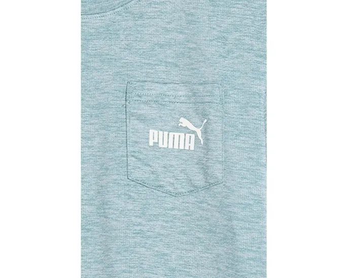 Детский комплект Puma из сетчатой футболки и флисовых шорт
