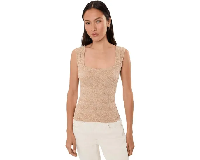 Топ Free People Love Letter Cami с цветочным жаккардом и рюшами