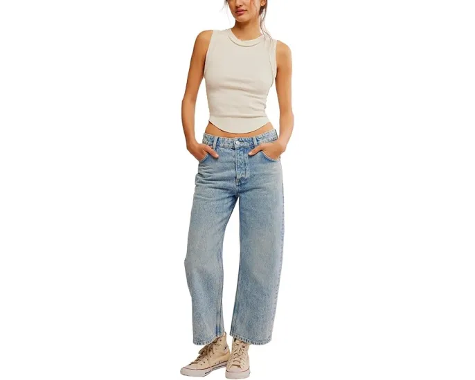 Джинсы Free People Deep Trance с низкой посадкой и свободным кроем